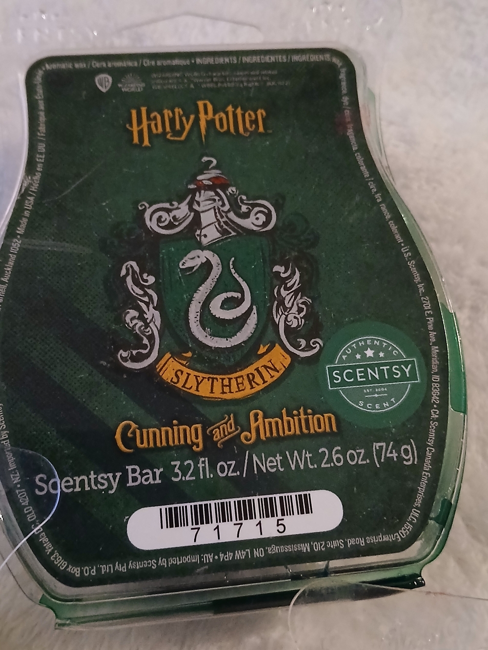 Scentsy Wax Bars - Harry Potter Limited Editions & More [You Choose!] - Picture 5 of 6